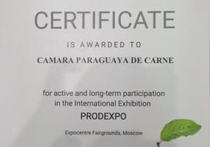 En feria internacional reconocen a Cámara Paraguaya de Carnes