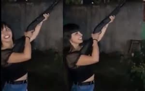 Reclaman imputación para joven grabada disparando al aire