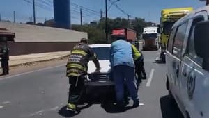 Múltiple choque en Tres Bocas bloquea el tránsito en Acceso Sur