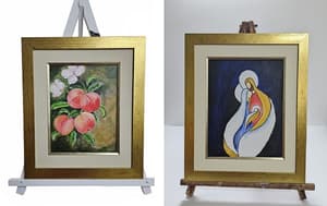 Adultos mayores exhiben trabajos en feria de arte terapia