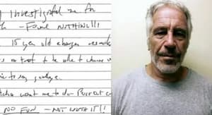 Publican supuesta nota de suicidio atribuida a Jeffrey Epstein
