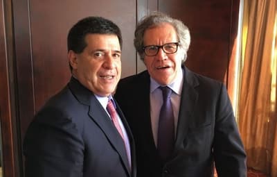Tras cita con masones, jefe de la OEA visitará a Cartes