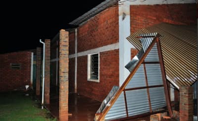 Violento temporal en el sur