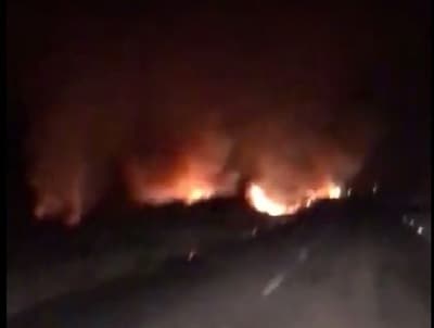 Peligrosa humareda en ruta 9