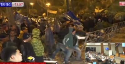 Incidentes frente al Congreso