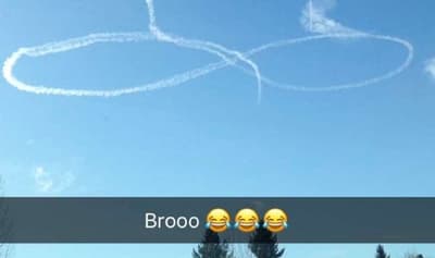 Sorprende la imagen de un pene en el cielo