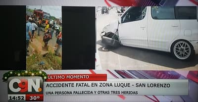 Imprudencia causa fatal accidente