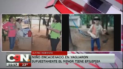 Niño vive atado a un árbol en Yaguarón