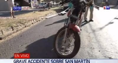 Joven motociclista muere en fatal percance