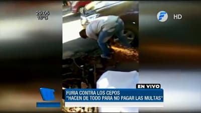 Destrozan cepos en San Lorenzo