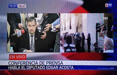 Diputado asegura que no tuvo injerencia en condena de policía que le disparó