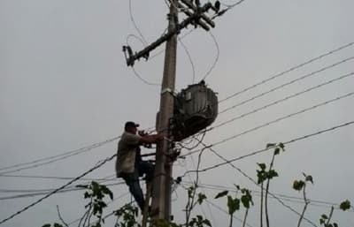 Tormenta dejó sin luz a varios puntos del país