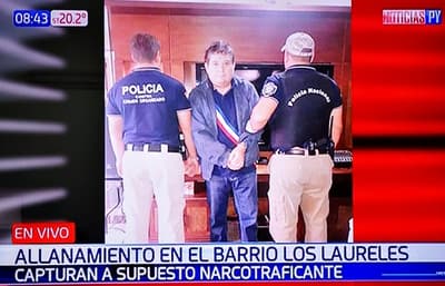 Hombre buscado en el Brasil por narcotráfico cae en barrio residencial asunceno