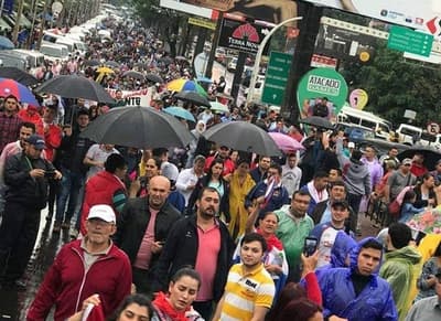 Esteños marcharon contra el "Clan Zacarías"