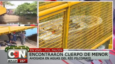 Hallan cuerpo de niña que cayó al Pilcomayo