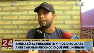 Habla joven que amenazó de muerte a Abdo Benítez