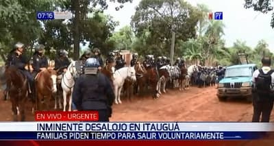 Inminente desalojo de varias familias en Itauguá