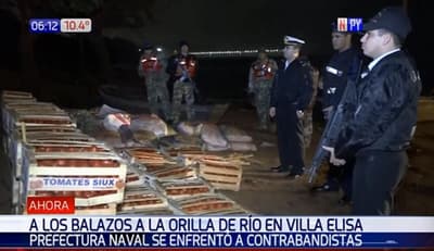 Prefectura se enfrenta a tiros con “contrabandistas” en Villa Elisa