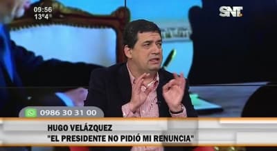 Velázquez confirma que se reunió con Cartes