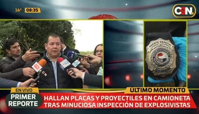 Hallan proyectiles y placas en rodado abandonado en Capiatá