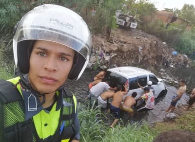Conductor pierde el control y acaba en cauce de la Costanera