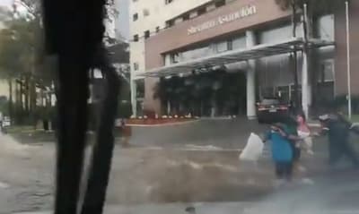 Niños casi son arrastrados por raudal en “zona top” de Asunción