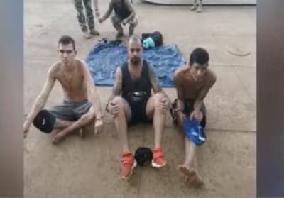 Detienen a tres hombres que cruzaron el río Paraná en colchón inflable