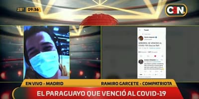 Paraguayo en España se recupera del Covid-19 y habla de su tratamiento