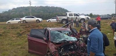 Accidente en Mbocayaty deja dos heridos