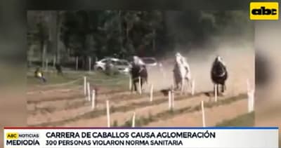 Fiscal investiga carrera de caballos que juntó a 300 personas