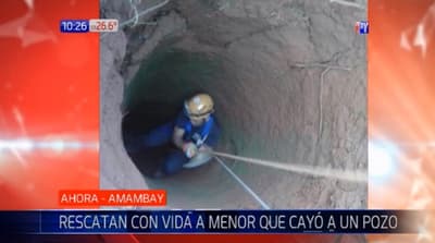 Niña de tres años cae a pozo de 15 metros de profundidad en Pedro Juan