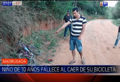 Niño muere tras caer de su bicicleta en Itapúa