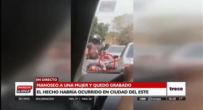 Captan manoseo de conductor a motociclista