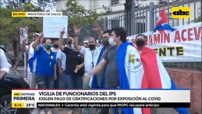 Funcionarios del IPS piden pago de gratificación por pandemia