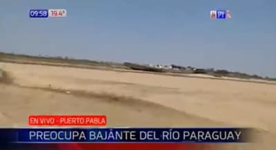 Río Paraguay registra nueva bajante