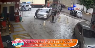 Roban G. 100 millones en estación de servicio de Fdo. de la Mora
