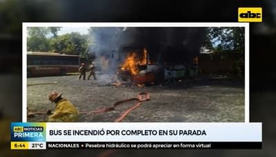 Rayo genera siniestro en parada de la Línea 27