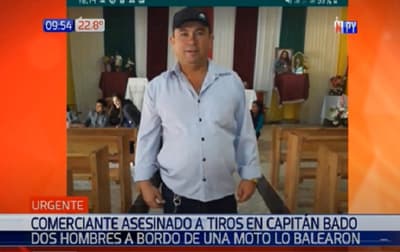 Sicarios asesinan a un comerciante en Capitán Bado