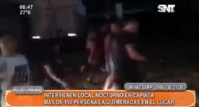 Hallan a 150 personas aglomeradas en local nocturno de Capiatá