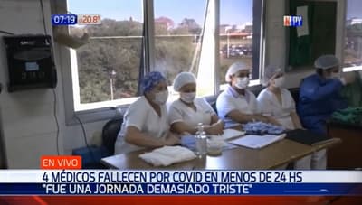 Cuatro médicos mueren por Covid-19 en 24 horas