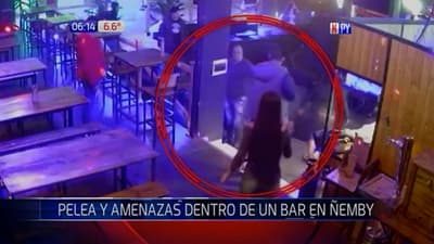 Pelea y amenazas en bar de Ñemby