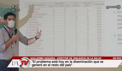 “El problema está en la diseminación”, actualiza Sequera