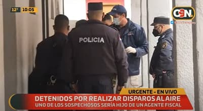Detienen a jóvenes sospechosos de efectuar disparos al aire