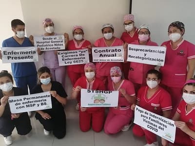 Enfermeros anuncian una movilización para este miércoles