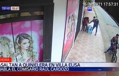 Motochorros asaltan a quinielera en Villa Elisa