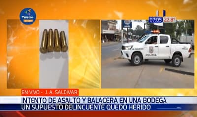 Un detenido tras intento de asalto y balacera en bodega