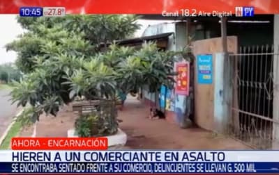 Hieren a comerciante en medio de robo en Encarnación