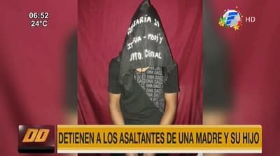 Detienen a sospechosos de asaltar a madre e hijo en Capiatá