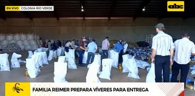 Familiares de joven secuestrado preparan víveres