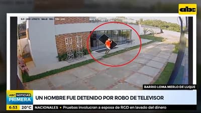 Capturan a un hombre tras robo de TV de 70 pulgadas